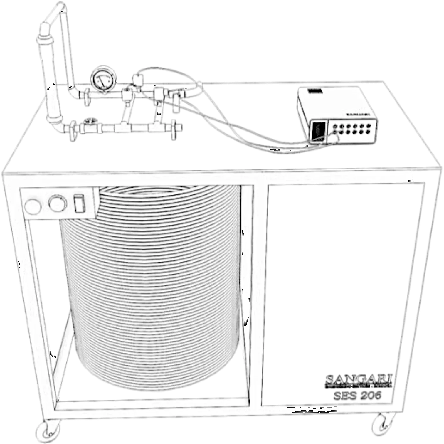 Schematic diagram of the FM541 apparatus