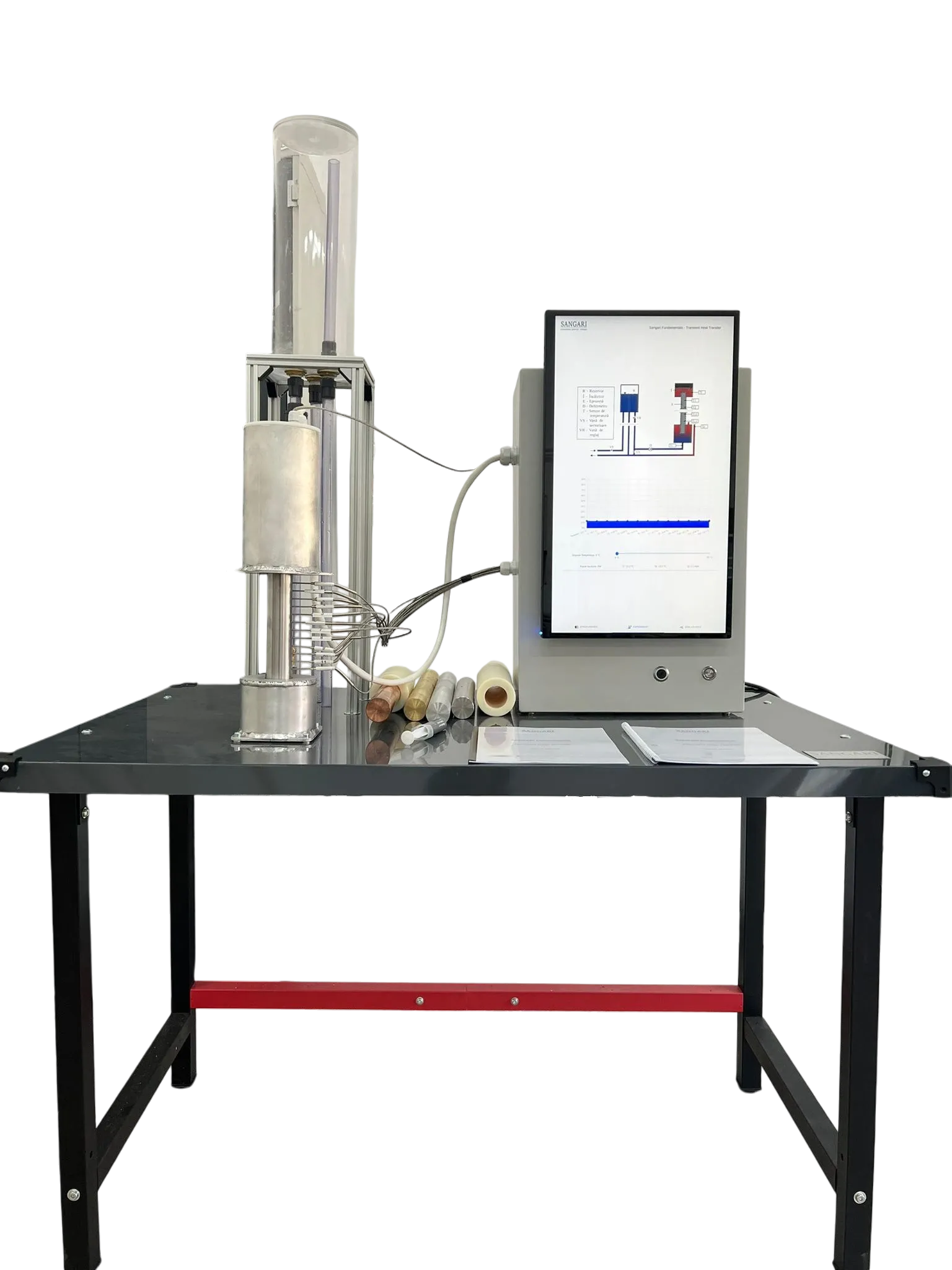 TH541 — Steady-state and transient heat conduction bench